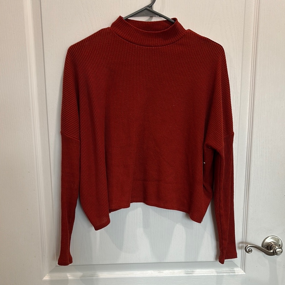 H&M Red Turtleneck Sweater